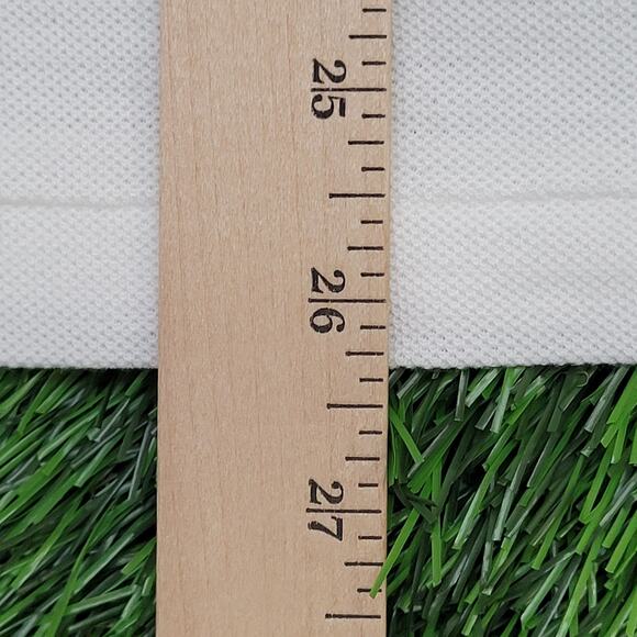 Vintage 80s Champion Polo Shirt S/M 19x26 White YMCA West - Picture 5 of 12